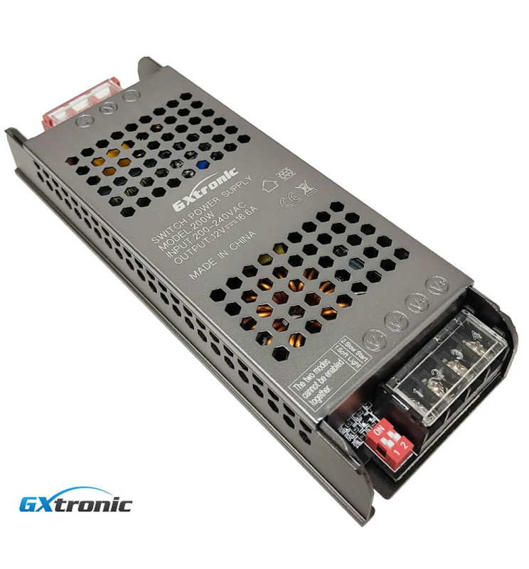 Fuente Alimentacin 12V 200W 16.6A Aluminio IP20