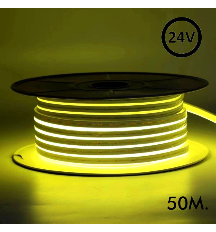 Neon 24v 50m/rollo yellow