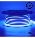 Tira LED Neón 24V 50m / rollo azul cielo