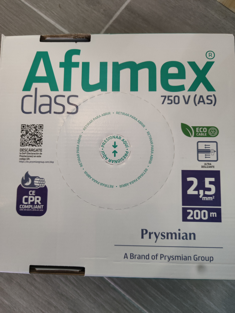 AFUMEX CLASS H07Z1-K AS 750V 1x2.5 AZ.