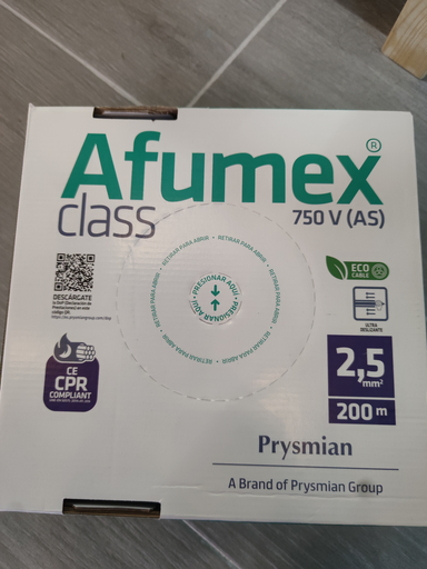 [20193986] AFUMEX CLASS H07Z1-K AS 750V 1x2.5 MR.