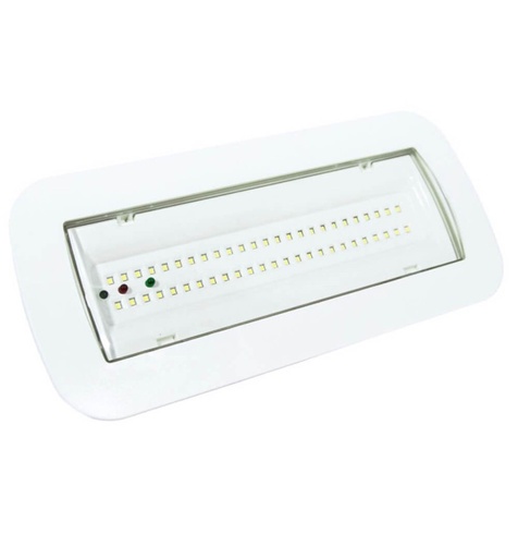 [EUEM4727] Luz Emergencia LED 4W + Kit Techo + Opción Luz Permanente - IP65