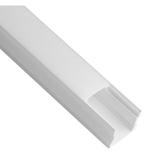 [8136b] Perfil 2 metros Aluminio - U 