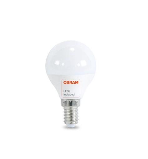 [P45-6W-OSR-27K] Bombilla LED 6W E14 G45 220º - OSRAM CHIP DURIS E 2835