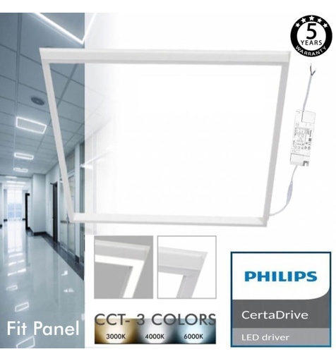 [MARCOLED44W] MARCO LED 60x60 44W - Philips CertaDrive - Marco Luminoso Blanco - CCT