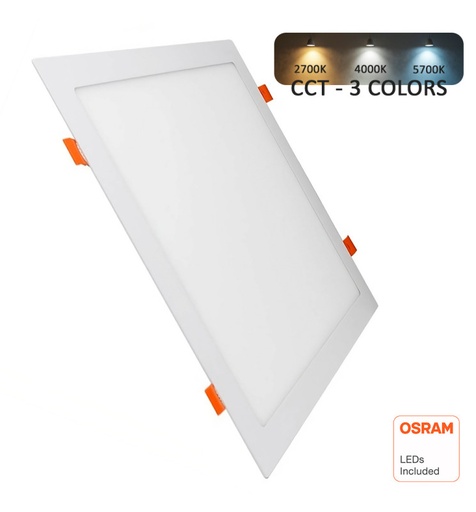 [PLC30WOSR-3CCT-91874] Placa Slim LED Cuadrada 30W - CCT - OSRAM CHIP DURIS E 2835