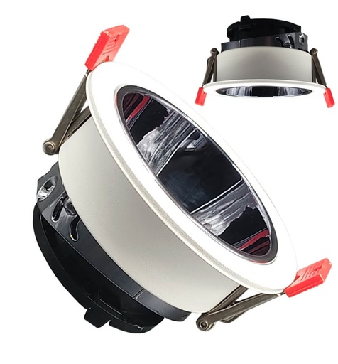 [hsrw1] Aro Circular Basculante - Serie Oculus - GU10-MR16 - Exterior blanco