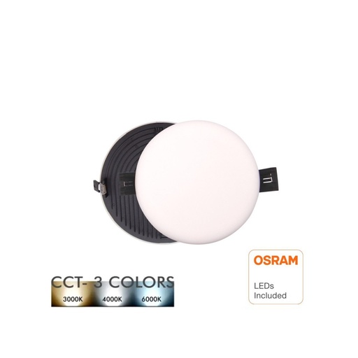 [90800] Downlight LED 8W Frameless QUASAR - OSRAM CHIP DURIS E 2835 - CCT