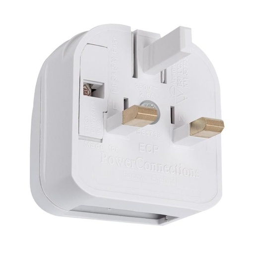 [FKZ3724042906] Enchufe alemán macho para cablear, 10 A, blanco