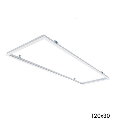 [marco123] Marco para empotrar Panel LED 120x30 cm