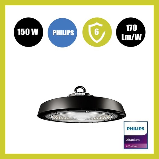 [hb150etna] Campana Industrial LED 150W UFO ETNA Philips XITANIUM - DIMABLE