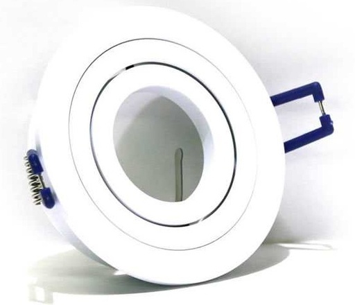[ARO3] ARO EMPOTRABLE  ALUMINIO REDONDO MR16-GU10 BLANCO