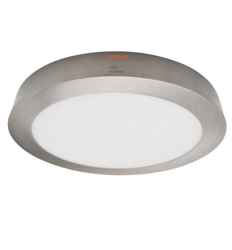 [90823] Plafón LED 15W Circular Acero Inox - CCT - OSRAM CHIP DURIS E 2835