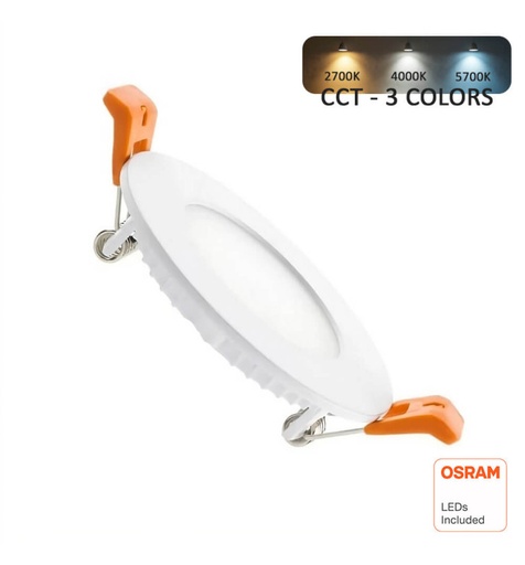 [91867] Placa Slim LED Circular 6W - CCT - OSRAM CHIP DURIS E 2835