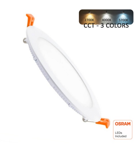 [plr15wosr] Placa Slim LED Circular 15W - CCT - OSRAM CHIP DURIS E 2835 