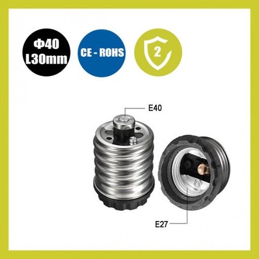[3858] Casquillo Adaptador E40-E27