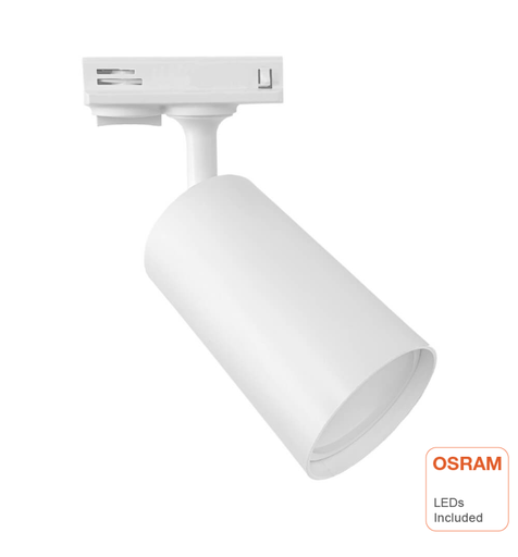 [91138] Foco de Carril LED 10W Monofásico - EMMEN BLANCO - OSRAM CHIP DURIS E 2835