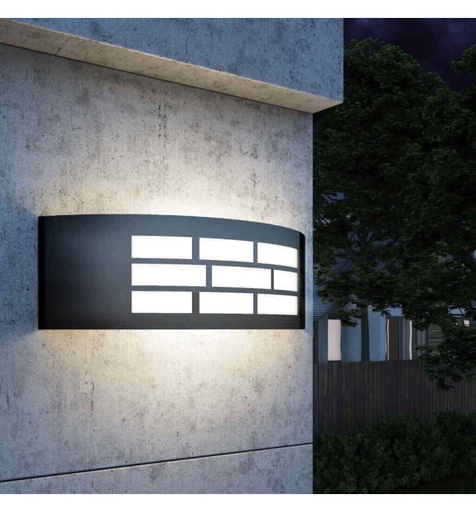 [ap2009] Aplique LED E27 GOTEMBURGO GRIS Exterior