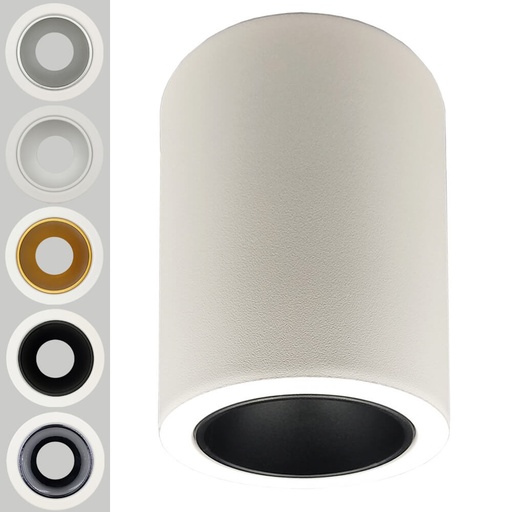 Aplique de techo basculante - Serie Oculus - GU10-MR16 - Exterior BLANCO