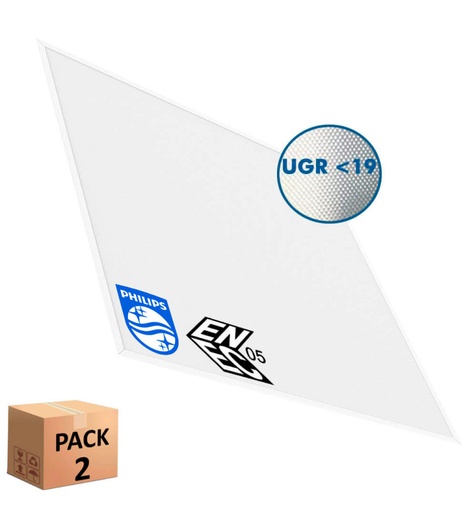 [PNPHL40W--UGR19] Panel LED 60x60 - SLIM FRAME- 40W - Philips Driver - UGR19 - ENEC