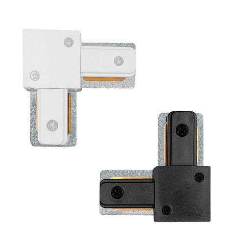 Conector tipo L para Carril Monofásico REFORZADO