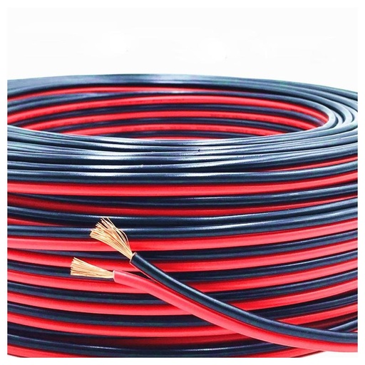 [cable275] Cable de tira led  0.75mm2 20M, rojo y
negro