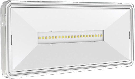 [em3]  TRAXON LUXPOINT® Emergenciasuperficie 6500K 300Lm IP65 120° 1 Hr. Permanente/No permanente