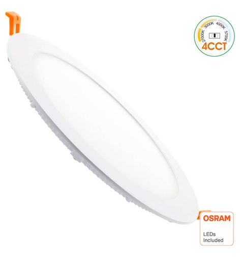 [91871] Placa Slim LED Circular 26W - CCT - OSRAM CHIP DURIS E 2835 - Corte 220mm