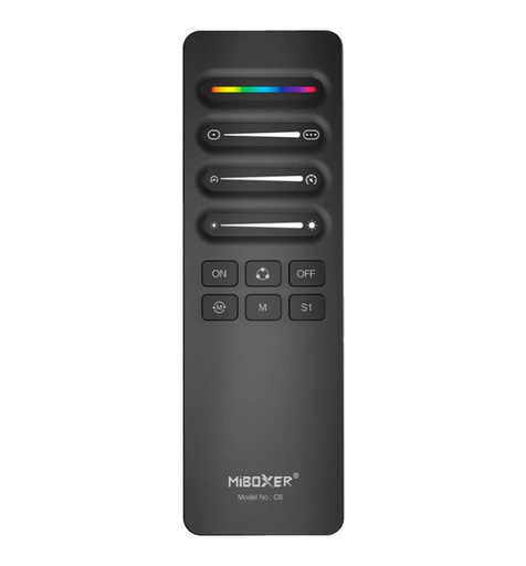 [C6] Control remoto SPI C6 - para controladora LED SPI digital RGB - RGBW - RGBIC - (2.4GHz)