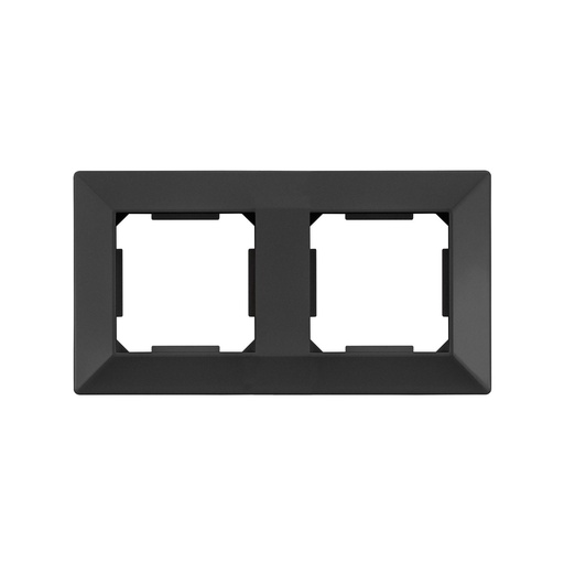 [ENK-S2P-N] Enkel Marco 2 elementos mecanismos plasticos negro 154*82mm