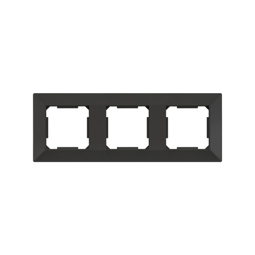 [ENK-S3P-N] Enkel Marco 3 elementos mecanismos plasticos negro 225*82mm