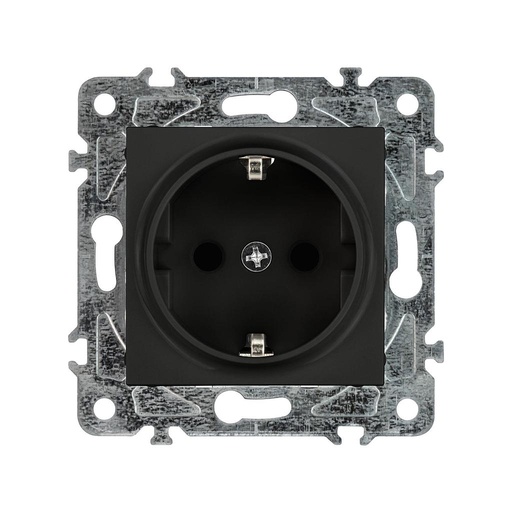 [ENK-111-N] Enkel Toma SCHUKO 16A 250V Negro