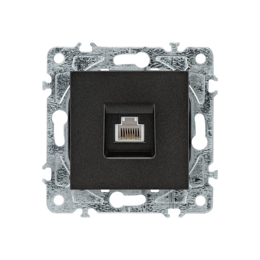 [ENK-1RJ-N] Enkel Toma Internet CAT.6 RJ45 Negro