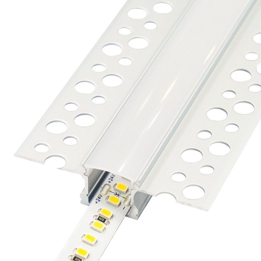 [FL165213] Perfil de aluminio arquitectónico con alas hacia arriba de 2 metros, 16 x 32 mm