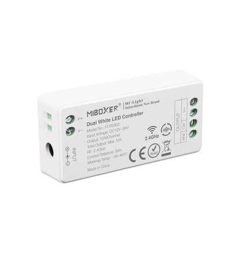[FUT035W+] Controladora LED DUAL WHITE -WIFI- RF - 2,4GHz - 12-24V  PUSH 