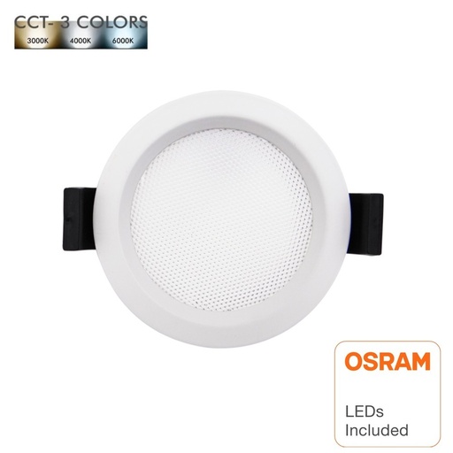 [90777] Downlight LED 12W - 8W- 5W Circular - OSRAM CHIP DURIS E 2835 - CCT - UGR17