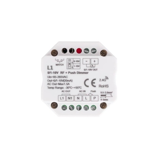 [63731] Regulador LED 0/1-10V RF/Pulsador