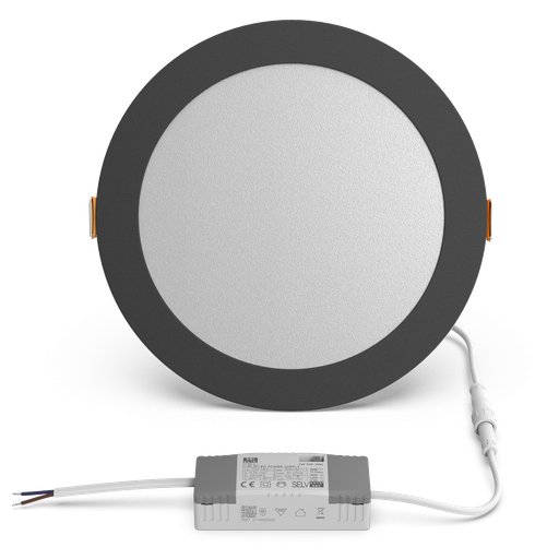 [80555] LED Slim Downlight - Luitbert 20W Negro