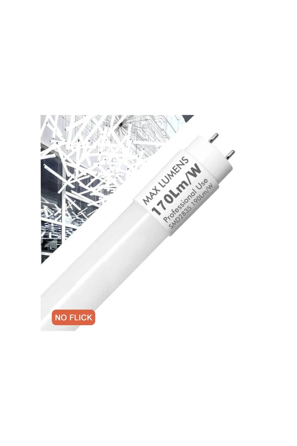 [tbghb20w-4] Tubo LED 20W Cristal 120cm T8 - 170lm 4000K
