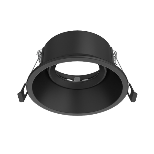 [80955] Aro circular profundo orientable DT010 para bombilla LED GU10 aluminio corte 85 Negro