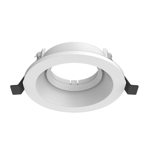 [81055] Aro circular profundo orientable DT011 para bombilla LED GU10 aluminio corte 75 Blanco