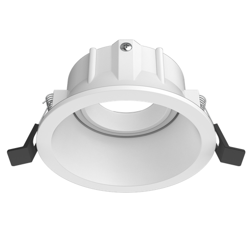 [81255] Aro circular profundo orientable DT012 para bombilla LED GU10 aluminio corte 90 Blanco