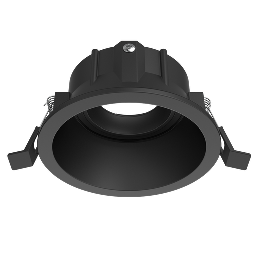 [81355] Aro circular profundo orientable DT012 para bombilla LED GU10 aluminio corte 90 Negro