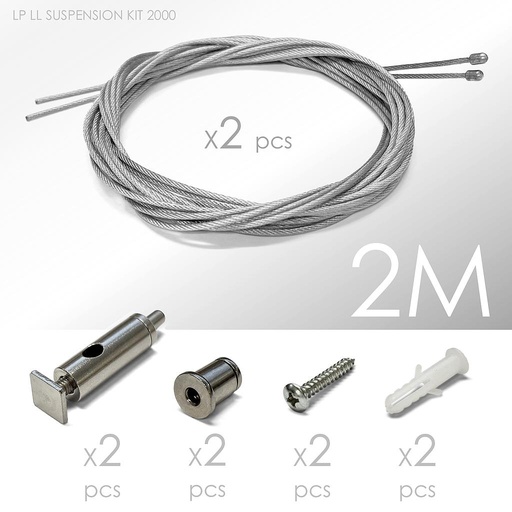 [79255] Kit de Suspensin 2m para liminarias lineales