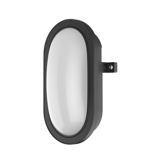 [63355] Aplique exterior bulkhead - Lambert Ovalado 12W Negro