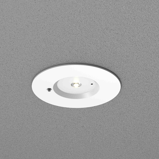 [09355] Downlight emergencia circular 200Lm CRI80 6500K AUTO-TEST 1 Hr.