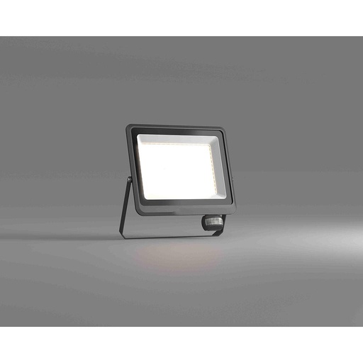 [30955] LED Floodlight 150W 3000K Negro - Kmpig Sensor