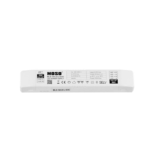 [MLS-150-24 LI EXC] MOSO® Fuente de Alimentación LED Serie MLS 220-240V, IP20, 24V 150W