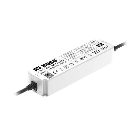 [MTS-60-12 IP67 L] MOSO® Fuente de Alimentación LED Serie MTS 220-240V, IP67, 12V 60W