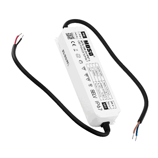 [MTS-40-24 IP67 L] MOSO® Fuente de Alimentación LED Serie MTS 220-240V, IP67, 24V 40W